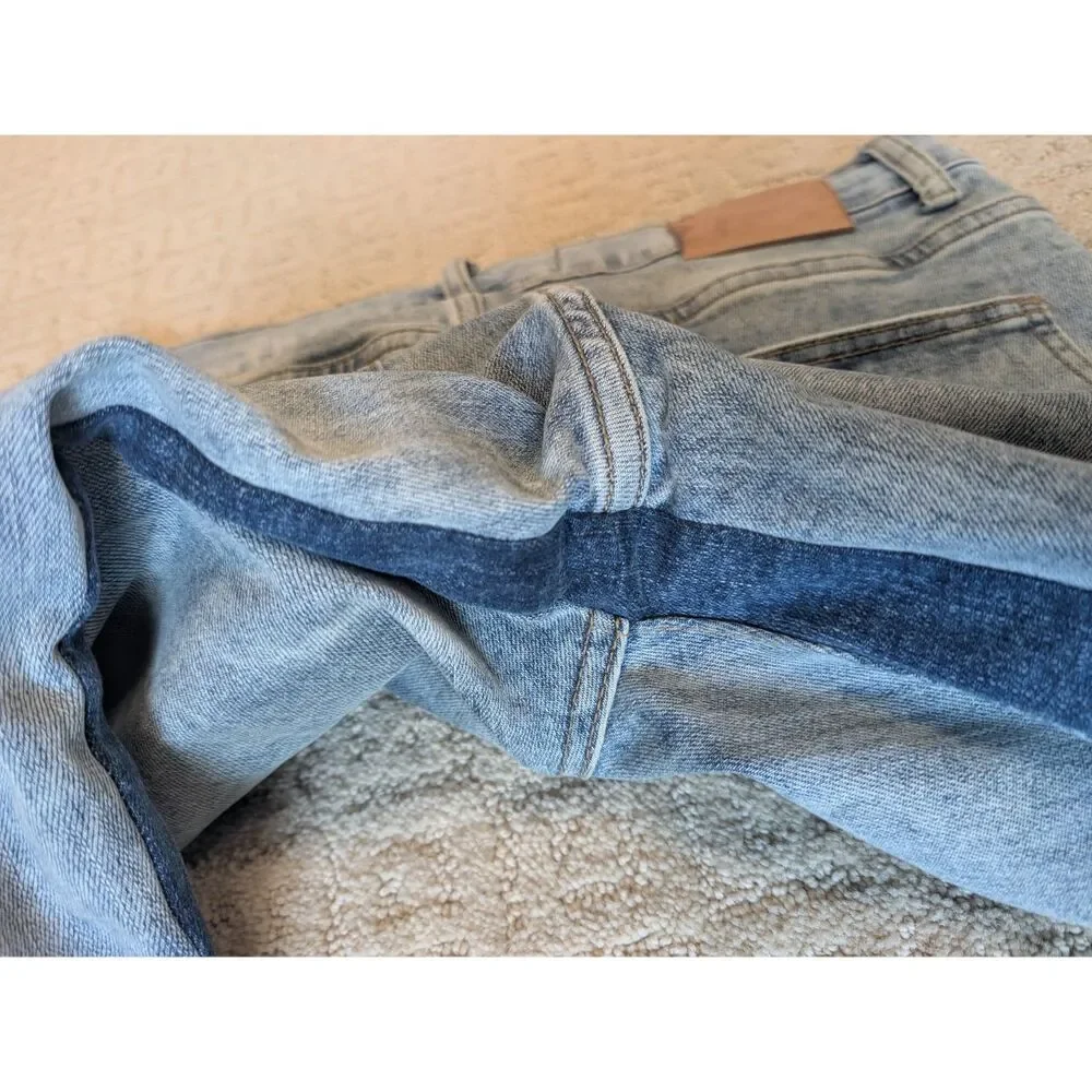 Valabasas Jeans Mens Size 32/36 32X36 Blue Denim Designer Skinny Flare